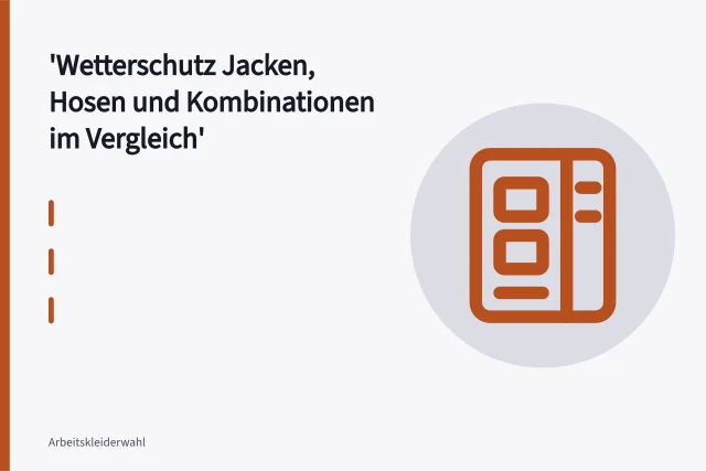 Wetterschutzjacke mit Warnschutzstreifen und Wetterschutzhose im Regen. Wetterschutz Jacken, Hosen und Kombinationen im Vergleich