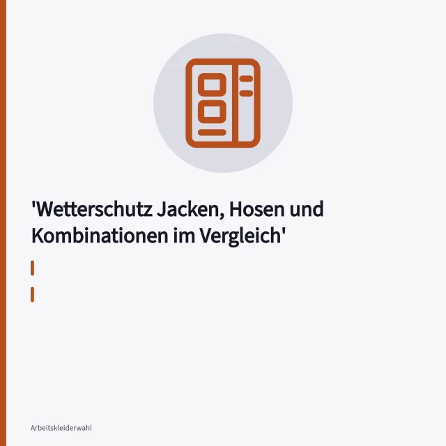 Wetterschutzjacke mit Warnschutzstreifen und Wetterschutzhose im Regen. Wetterschutz Jacken, Hosen und Kombinationen im Vergleich