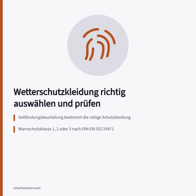 Warnschutz-Regenjacke mit Reflexstreifen bei Regen auf der Baustelle. Wetterschutzkleidung Checkliste für Außenarbeitsplätze