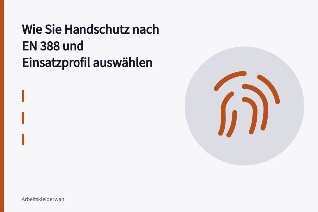 Schutzhandschuh mit EN 388 Piktogramm neben Stahlblech und öligem Maschinenteil. Wie Sie Handschutz nach EN 388 und Einsatzprofil auswählen